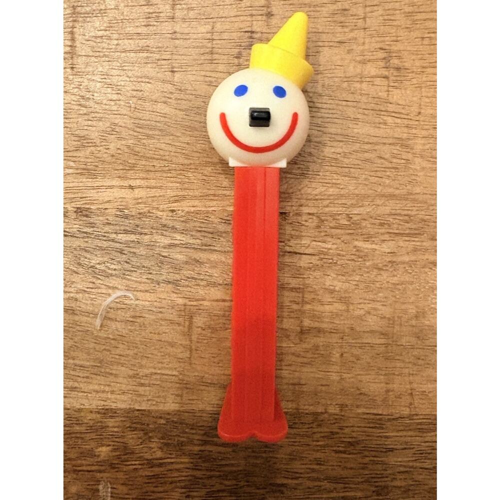 Jack In The Box Pez Candy Dispenser Footed Red Stem Head Spokesman Mascot VTG
